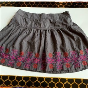 EMBROIDERED COTTON SKIRT
